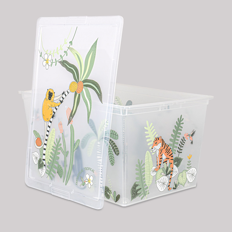 Boite de rangement 'Fantastical Tropical' en plastique L'Incroyable